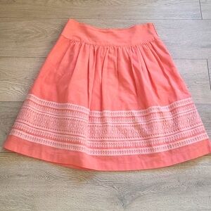 DE Collection Peach Embroderie  Knee-Length A-Line Skirt